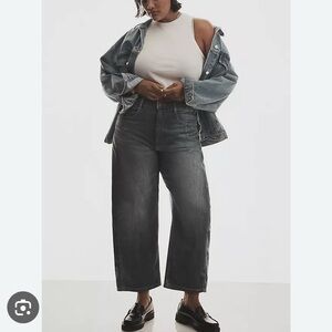 Kenna Mid-Rise Heritage Barrel Jeans by Pilcro Sz 27 High Rise Trendy Fashion